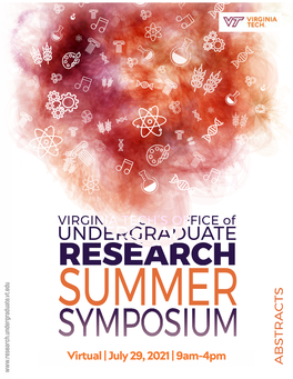 2021 Virtual Summer Undergraduate Research Conference Abstract Book