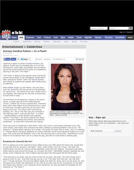 Actress Candice Patton :: in a Flash! by JC Alvarez Saturday Oct 4, 2014