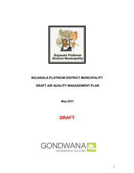 Draft Air Quality Management Plan