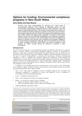 Environmental Compliance Programs in New South Wales