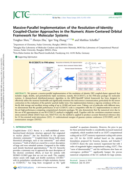 Massive-Parallel Implementation of the Resolution-Of-Identity Coupled