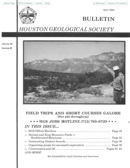 April 1993 BULLETIN