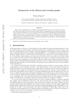 Arxiv:2011.14609V1 [Math.CO] 30 Nov 2020 Vertices in Diﬀerent Partition Sets Are Linked by a Hamilton Path of This Graph