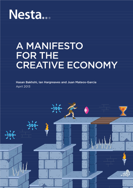 A Manifesto for the Creative Economy