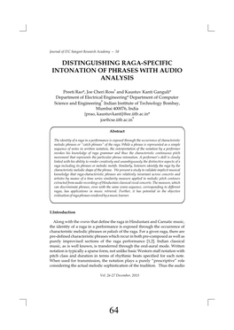 Distinguishing Raga-Specific Intonation of Phrases with Audio Analysis