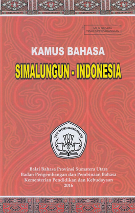 Kamus Bahasa Simalungun-Indonesia