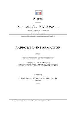 N° 2035 Assemblée Nationale