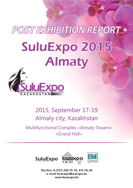 2015, September 17-19 , Almaty City Kazakhstan
