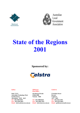 State of the Regions 2001