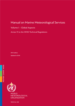 Manual on Marine Meteorological Services