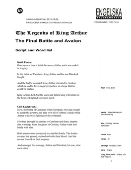 The Legends of King Arthur