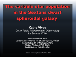 The Variable Star Population in the Sextans Dwarf Spheroidal Galaxy