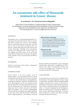 An Uncommon Side Effect of Thiamazole Treatment in Graves’ Disease