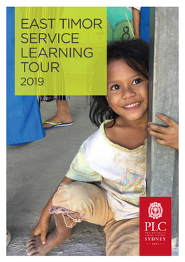 East Timor Service Learning Tour 2019 Table of Contents ɦ