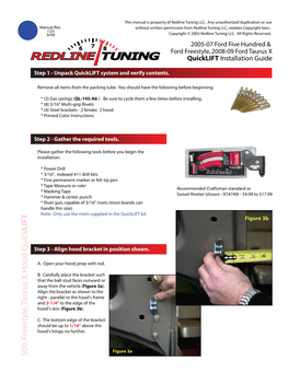 Quicklift Installation Guide