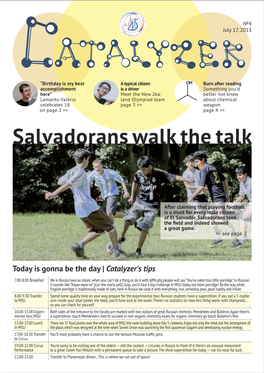 Salvadorans Walk the Talk