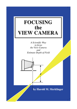 FOCUSING the VIEW CAMERA Iii