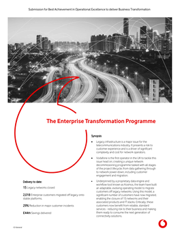 The Enterprise Transformation Programme