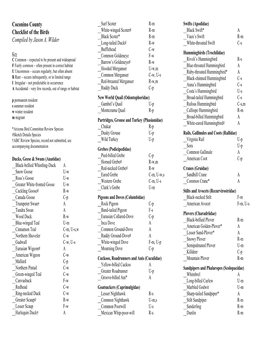 Coconino County Checklist of the Birds Compiled by Jason A. Wilder