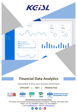 Financial Data Analytics Committed to Drive Your Business Enrichment EFFICIENT | FAST | PRODUCTIVE