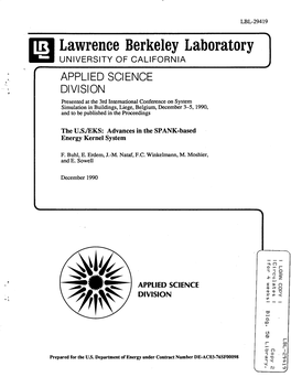 Lawrence Berkeley Laboratory