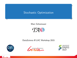 Stochastic Optimization