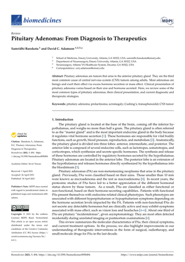 Pituitary Adenomas: from Diagnosis to Therapeutics