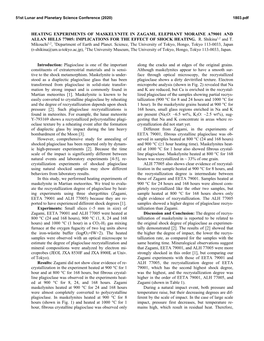 Heating Experiments of Maskelynite in Zagami, Elephant Moraine A79001 and Allan Hills 77005: Implications for the Effect of Shock Heating