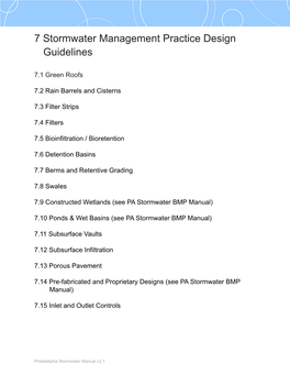 Philadelphia Stormwater Manual V2.1 Philadelphia Stormwater Manual V2.1 This Pageintentionallyleftblank Simplified Approach Design Criteria Rooftop Systems