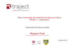 Rapport De La Phase 1. Janvier 2018