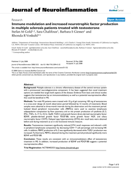 Journal of Neuroinflammation Biomed Central