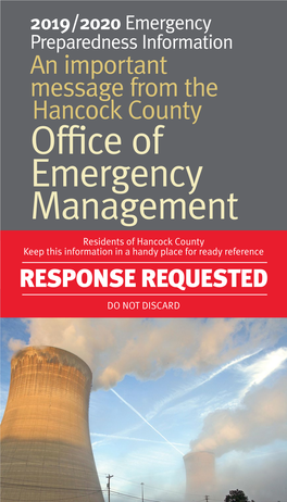 2019-2020 Hancock County Emergency Preparedness