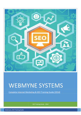 WEBMYNE SYSTEMS Complete Internet Marketing & SEO Training Guide [2014]