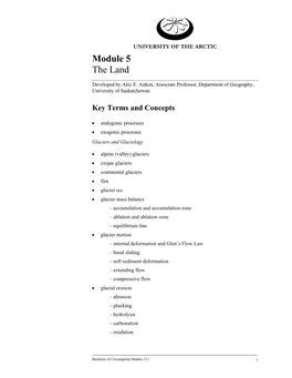 Module 5 the Land