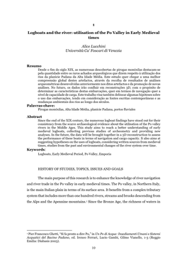 1 Logboats and the River: Utilisation of the Po Valley in Early Medieval