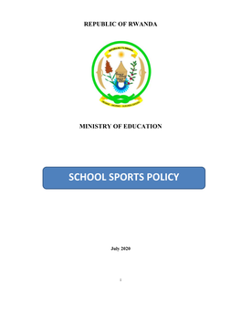 School Sports Policy