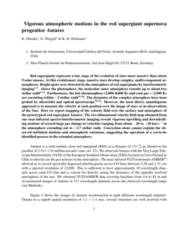 Vigorous Atmospheric Motions in the Red Supergiant Supernova Progenitor Antares