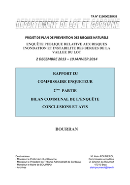 Rapport Par Commune BOURRAN Annoté JK