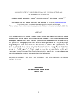 Solar X-Ray Jets, Type-Ii Spicules, Granule-Size Emerging Bipoles, and the Genesis of the Heliosphere