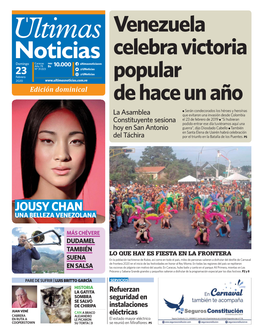 Venezuela Celebra Victoria Popular De Hace Un