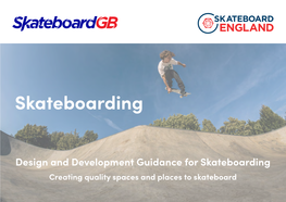 Design and Development Guidance for Skateboarding