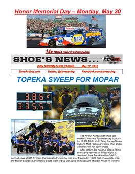 Topeka Sweep for Mopar