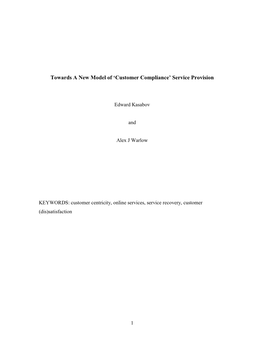 A Longitudinal Study of Complaining Customers' Evaluations of Multiple