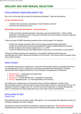 Biol2007 Sex and Sexual Selection