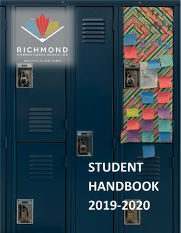 Student Handbook 2019-2020