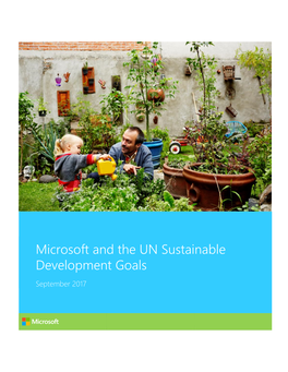 Microsoft and the UN Sustainable Development Goals