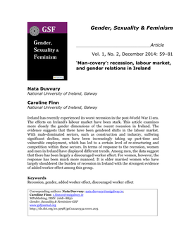 Gender, Sexuality & Feminism