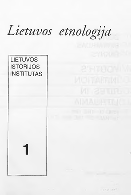Lietuvos Etnologija