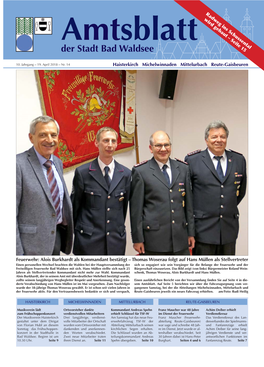 Amtsblatt Nr. 14 – 19.04.2018