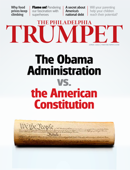 The Obama Administration Vs. the American Constitution April 2012 Vol